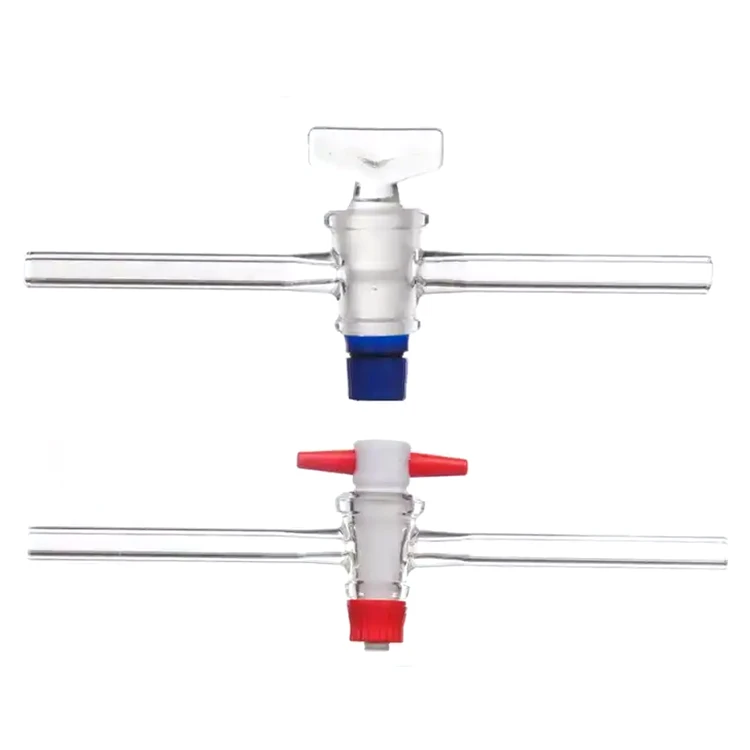 Lab Glass Stopcock For Burette With PTFE Key